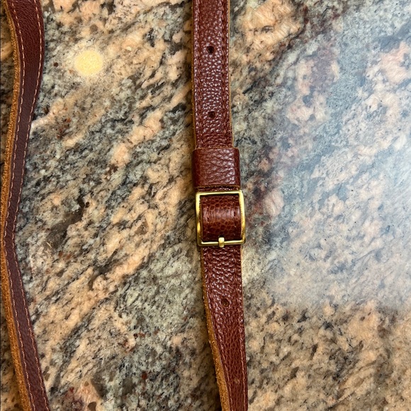 Portland Leather Goods Large Circle Crossbody Bag for Women Nutmeg - Picture 10 of 11